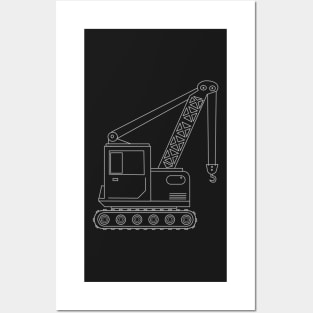 Crane Truck Posters and Art